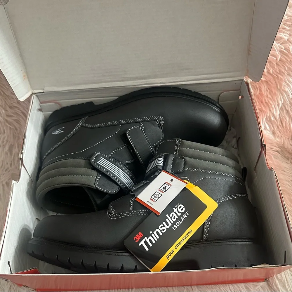Deer Stags Marker Black Waterproof Boots - Big Kids' Size 7 - NWT